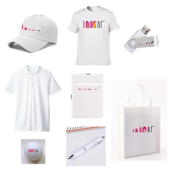 Business Staff Welcome Uniform Graduation Sports Branded Custom Logo Promotional Gift Set Socks Cap Bag Umbrella