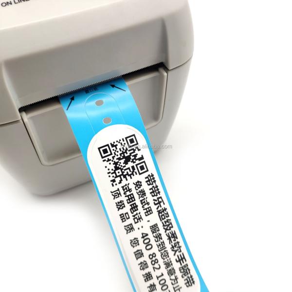 Printable Custom Logo Adjustable Waterproof Thermal Wristband in Blue
