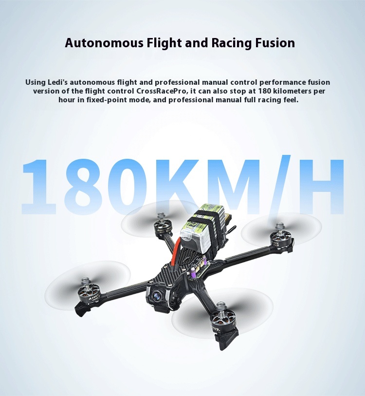 Ledi QAV250 Mini 2 Drone 5-inch GPS FPV Racing Aerial Photography Simulation Autopilot Carbon Fiber Digital Model Remote Lipo