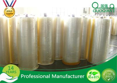 Film Bopp Adhesive Tape , Hot Melt Bopp Tape Jumbo Roll With Customized Width