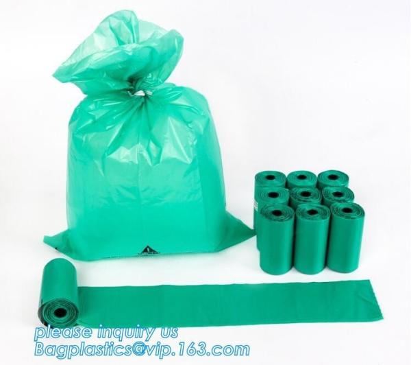 LED Flashlight Dog Waste Bag Dispenser Holder with Pet Waste Bag Poop Roll Bags, BPI ASTM D6400 EN13432 Approval Customi