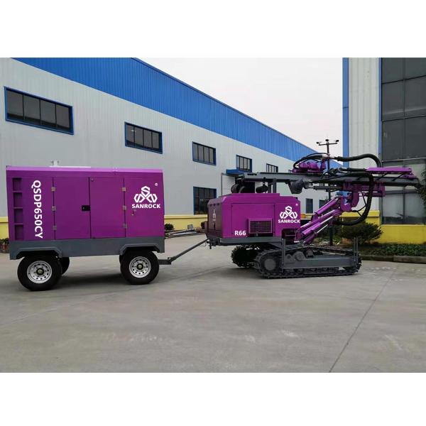 Surface Drilling Machine Mining DTH Drilling Rig Rotate Speed 180r/min Crawler Drilling Rig