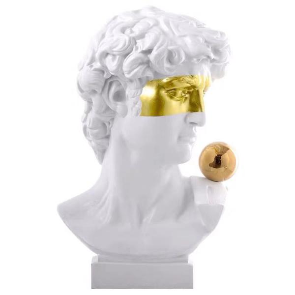 Home Stainless Steel Resin ODM Art Custom Head Sculpture