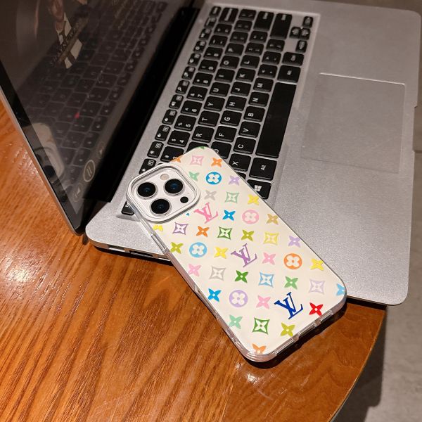 High Transparency Old Flower White Tri-Color Phone Case for iPhone 17 Pro Max