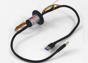 USB 3.0 Capsule Slip Ring plastic Housing Fast Transmission Rates With PWM