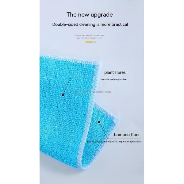 Toalha de limpeza de cozinha de microfibra retangular com tecido de pequenas listras e logotipo do cliente