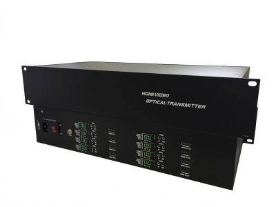 HD 8 channel 20KM Audio / Video Single Mode HDMI To Fiber Converter