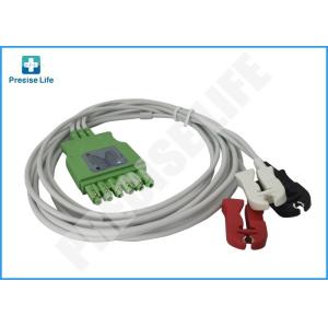Drager MP03402 ECG Cable 3-lead Single-pin Connector IEC2 Color Code 1m Length