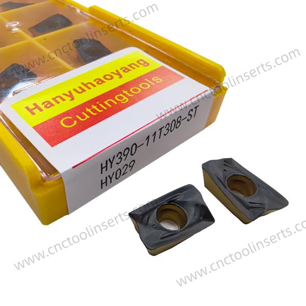CVD-Coated High-Speed CNC Inserts, HYR390-11T308-ST HY029, Suitable for High-Speed and Heavy-Duty Milling Operations