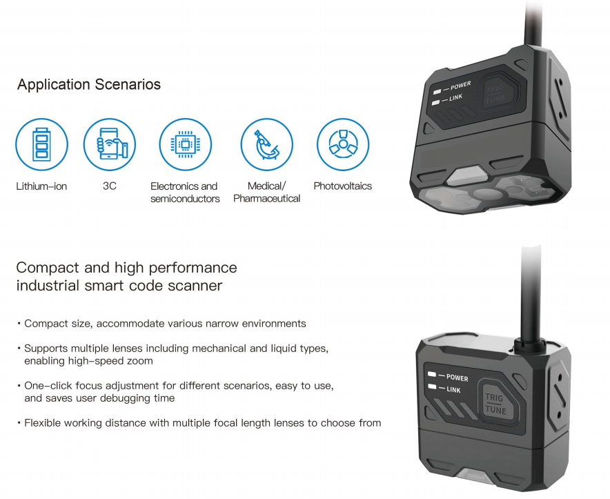 FS43XX High Grade IP67 Protection 1D 2D Industrial Fixed Mount Barcode Scanner