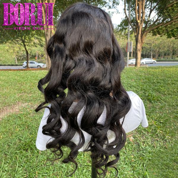 13x6 Loose Wave Human Hair 180% Density Swiss Lace Frontal Wigs