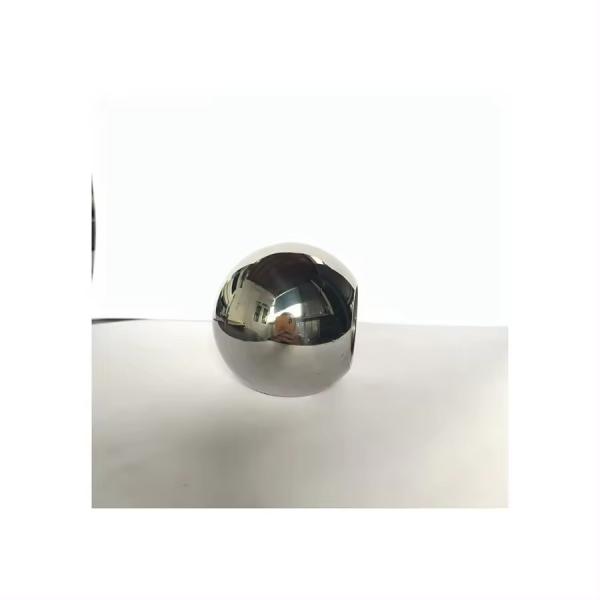 DN15-DN50 304 Floating Straight Through Valve Ball in Silver with Mirror Polished Surface