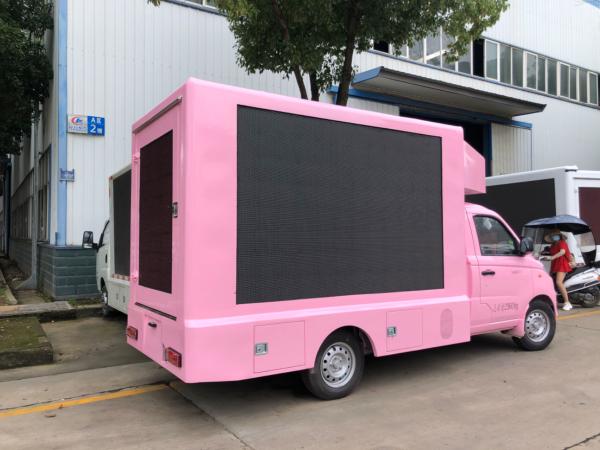 Foton Mobile LED Advertising Truck With Loop Ventilation Cooling System Small Size