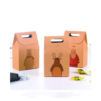 Caixas de papel pequenas de Brown Kraft do presente para o empacotamento segurado doces reciclável