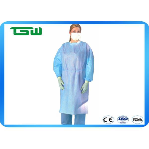 breathable Disposable 130X150cm Non Woven Surgical Gown