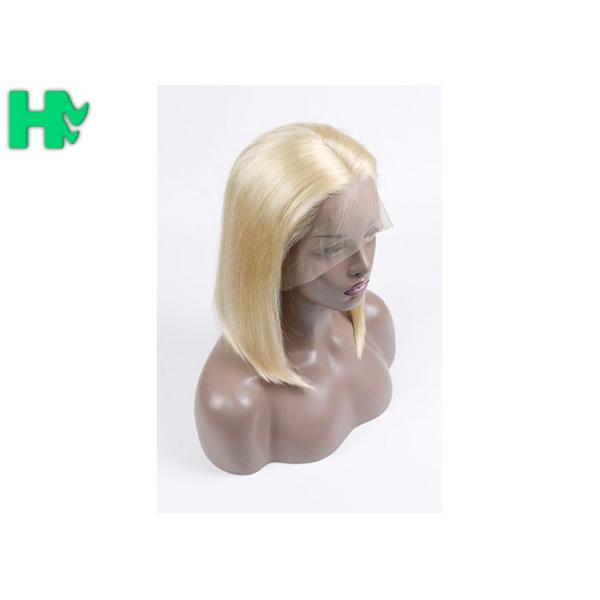 #613 Virgin Natural Human Hair Wigs , 13*4 Front Lace Short Bob Wigs
