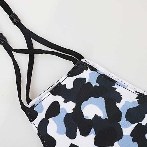 Anti Haze Reusable Leopard Fabric 2 Layer Cotton Mask