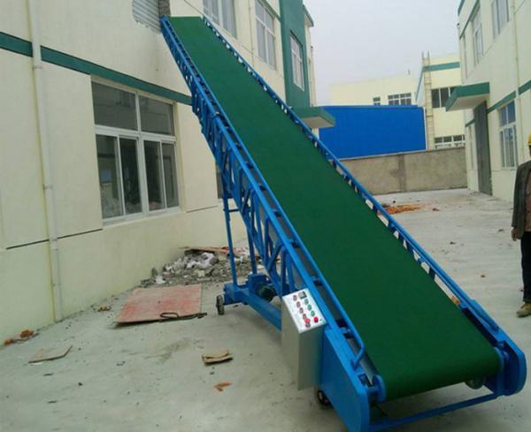 1.5KW Industrial belt conveyor Custom Color for plastic industry