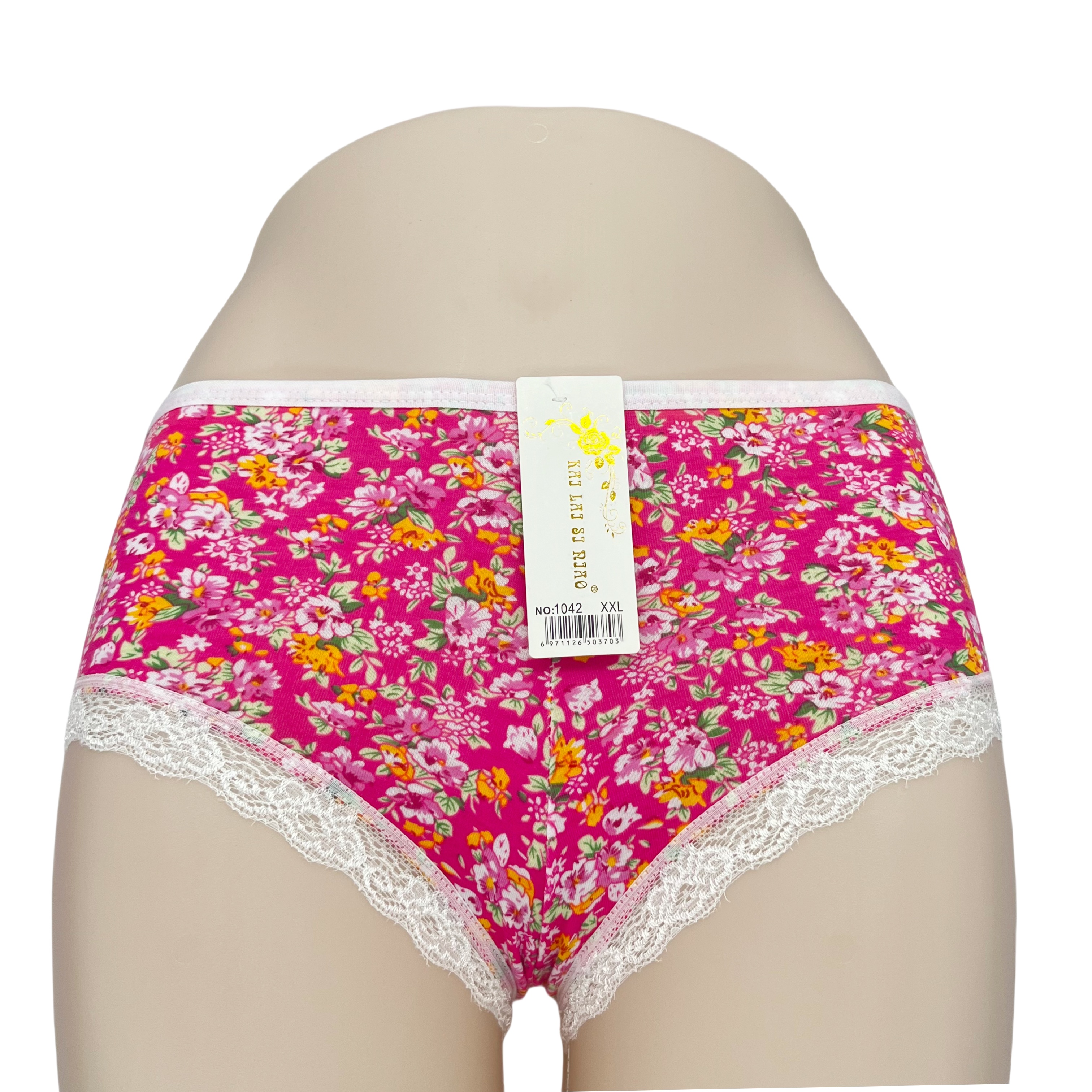 2024 New Style Women's Low Rise Lace Printing Floral Panties High Quality Ladies Brief Underwear Adult Wholesale Price