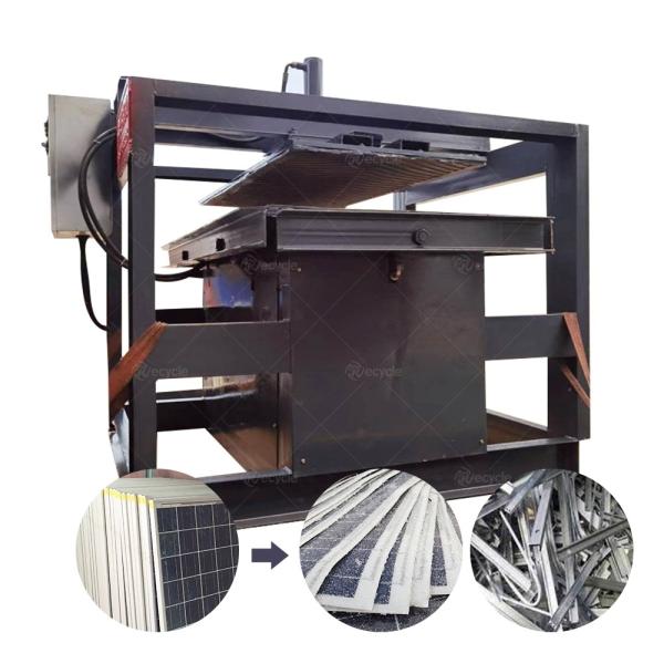 5.5kw Solar Panel Recycling Machine / Aluminum Frame Removing Machine