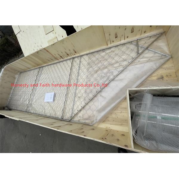 Sus 316 Helideck Perimeter Net 2.4mm Cable Diameter  150*120mm Hole