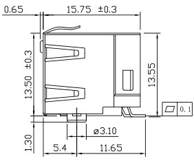LPJES101XAGNL SMT RJ45 Connector Pin-In-Past Soldering Surface Mounting Cat5/5e