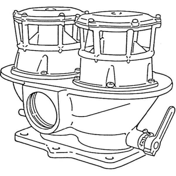 1000hp 600D IMPCO Large Engine Mixers Fuel System Parts