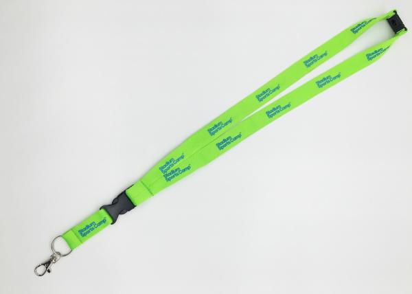 Personalized logo plain color id badge holder lanyard polyester custom printing
