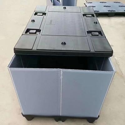 Lightweight Plastic Collapsible Box Portable Folding Plastic Pallet Box Reusable