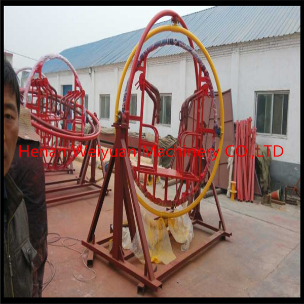 Indoor fitness equipment park game human gyroscope ride 4 seats