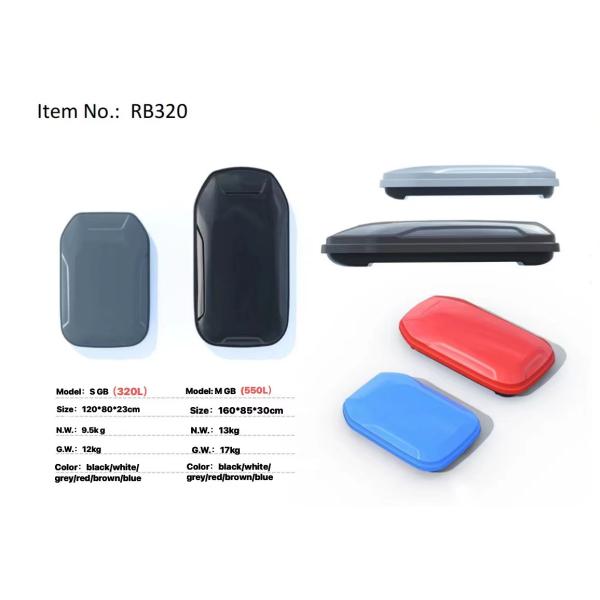 RB320 SUNSING Dual Sided Lightweight Car Roof Box Universal Car Rack Accessory for travel luggage