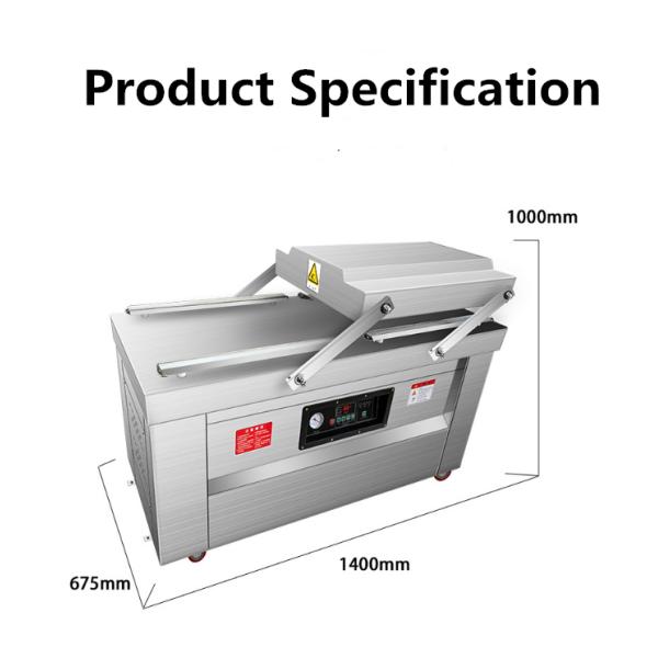 600x20mm Sealing Strip Size Double Chamber Fruit and Vegetable Vacuum Packing Machine
