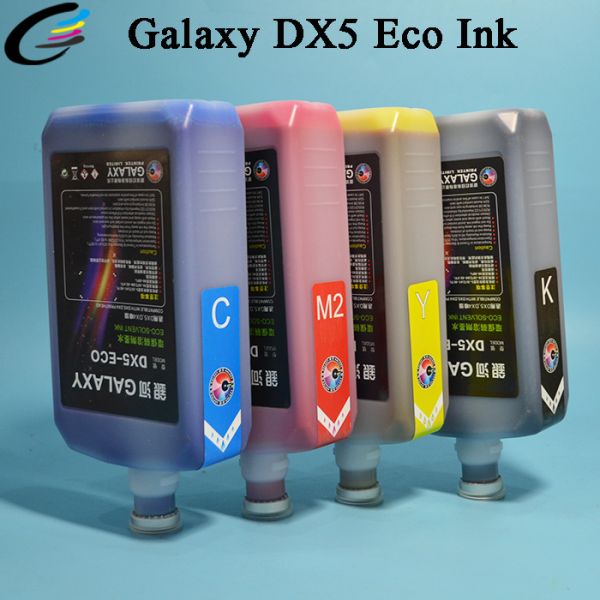 FCOLOR 1000ml Digital Printer Ink DX5 Eco Solvent Ink for Mimaki Galaxy Printer