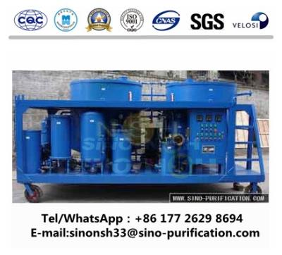 6000L / Planta GER Series da regeneração do óleo de motor de H 144 quilowatts da filtragem da precisão