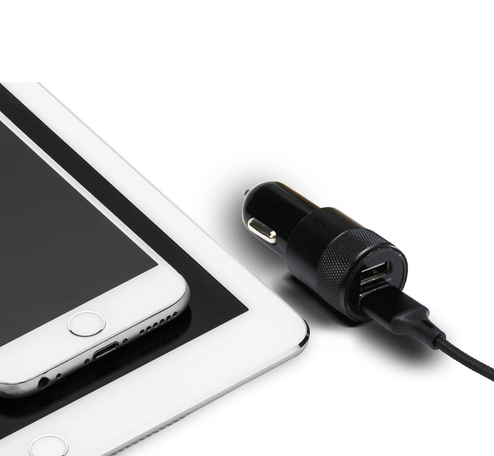 двойной переходник 3.0A заряжателя телефона быстрого автомобиля USB 12V для мобильного телефона