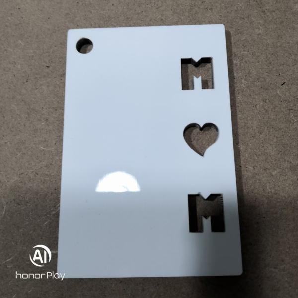 Double Sided Sublimation MOM DAD LOVE Key Rings Blank