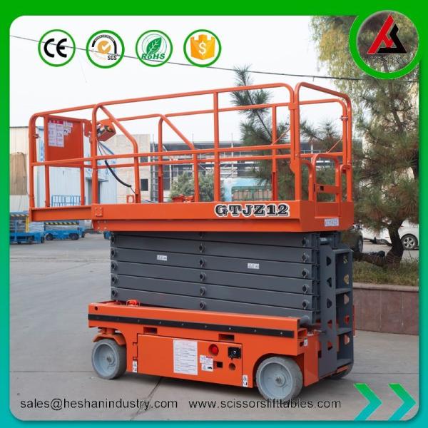 Self Propelled Mobile Scissor Lift Hydraulic 40 Ft Electric Scissor Lift