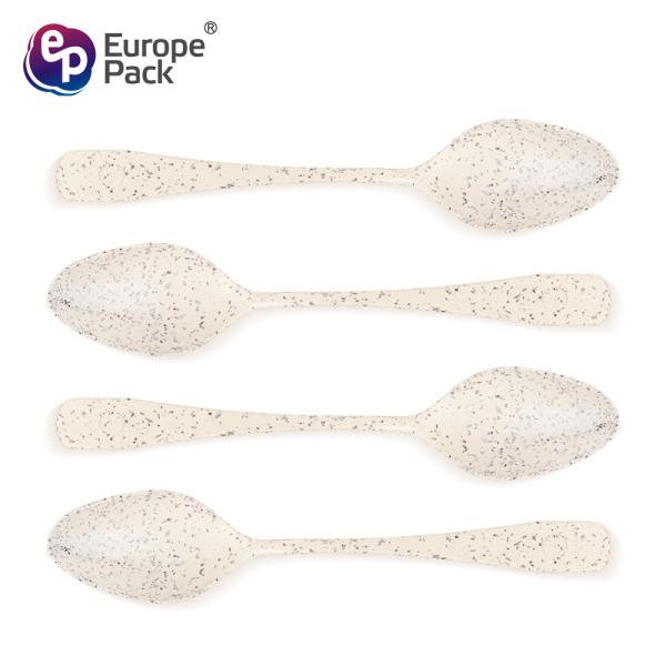 Eco-friendly food grade disposable biodegradable mini dessert wheat straw spoon