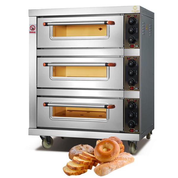 Fogão a gás de 4 bocas de aço inoxidável com vidro conjunto de panelas holandês forno giratório