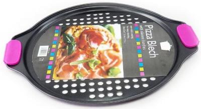 Fashionable Design Black Carbon Steel Pizza Crisper Baking Pan baking tray for for bakeware