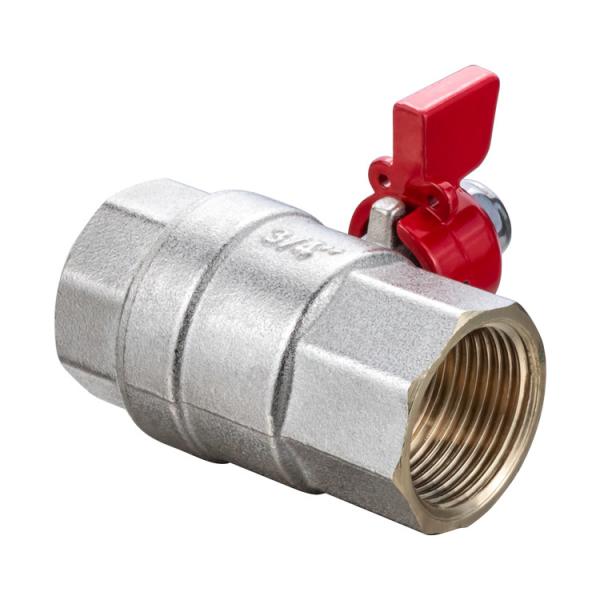 1/2 Inch Single Unin Threaded Brass Ball Valve Butterfly Handle For Househole Use