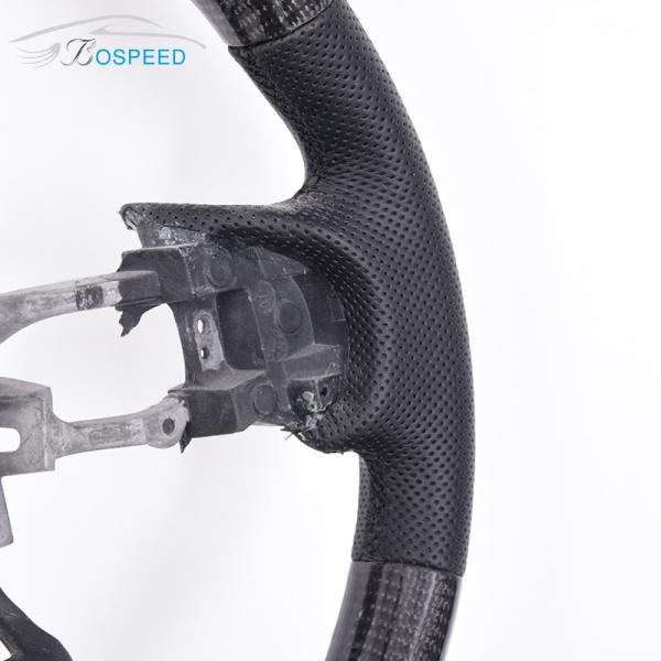 OEM Round Racing Honda Carbon Fiber Steering Wheel Plain Weave Black