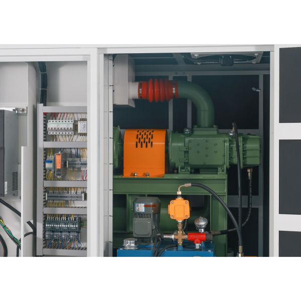BLG360RB-II,100-150 Kpa Pressure,101.2-196.4m³/min Airflow,1800-3100 RPM Speed, Integrated Skid-mounted Intelligent Screw Blower