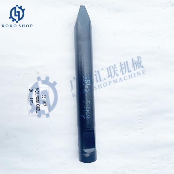Quality Hydraulic Rock Breaker Chisel Soosan SB102 SB202 Hammer Chisel (Ø45 x 465mm long) For Hydraulic Hammer Parts