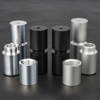 Peças de torneamento CNC anodizadas pretas de alta precisão para a indústria aeroespacial e automotiva