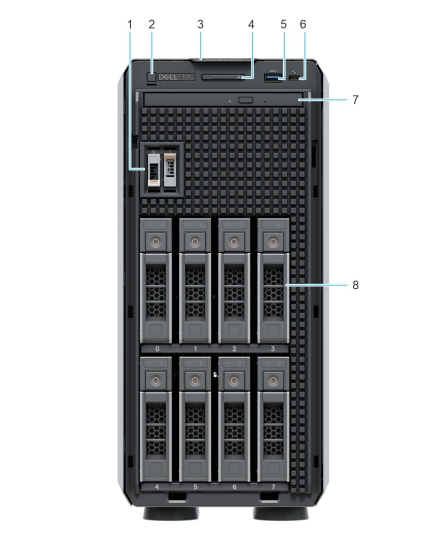 Intel Xeon 4U Rackmount EMC Dell Poweredge Servidor T350 600W