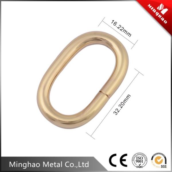 High quality metal Oval shape ring buckle for bag parts,16.22*32.20mm,Oval ring buckle