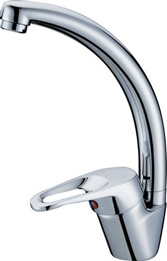 Brass Kitchen Sink Water Faucet / Mixer Taps With Ceramic Cartridge
