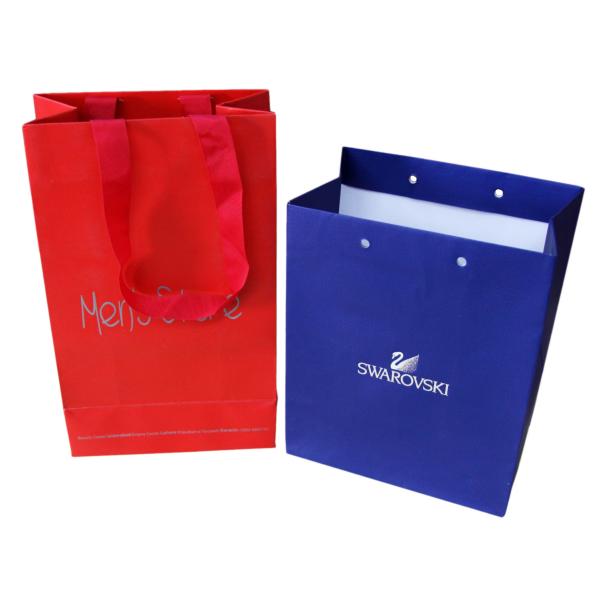 Colorful Gift Small Paper Carrier Bag Recycle For Christmas Day