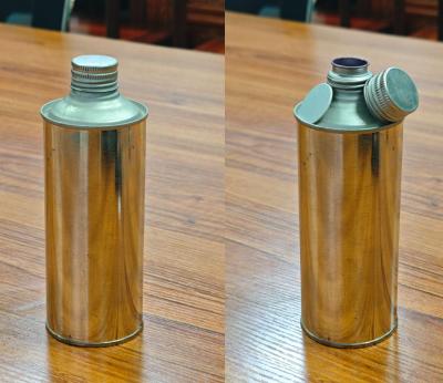 500ml Torch Can 65mm×65×152 Opening 21mm Screw Top Metal Containers For Industrial Packaging Use